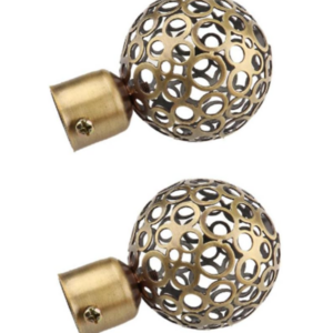 Pattern Orb Finial for 25mm Curtain Pole (2 per pack)