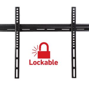 Ellies: Large Slim TV Flat Lockable Wall Bracket  75inches