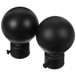 Black Orb Finial 2Pcs